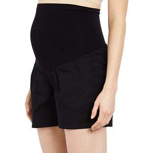 Women's Black Maternity Shorts